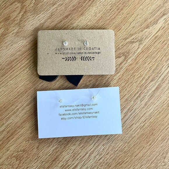 x2 Abstract Triangle and Tribal Wooden Modern Mountain Earrings Lightweight - Picture 3 of 9